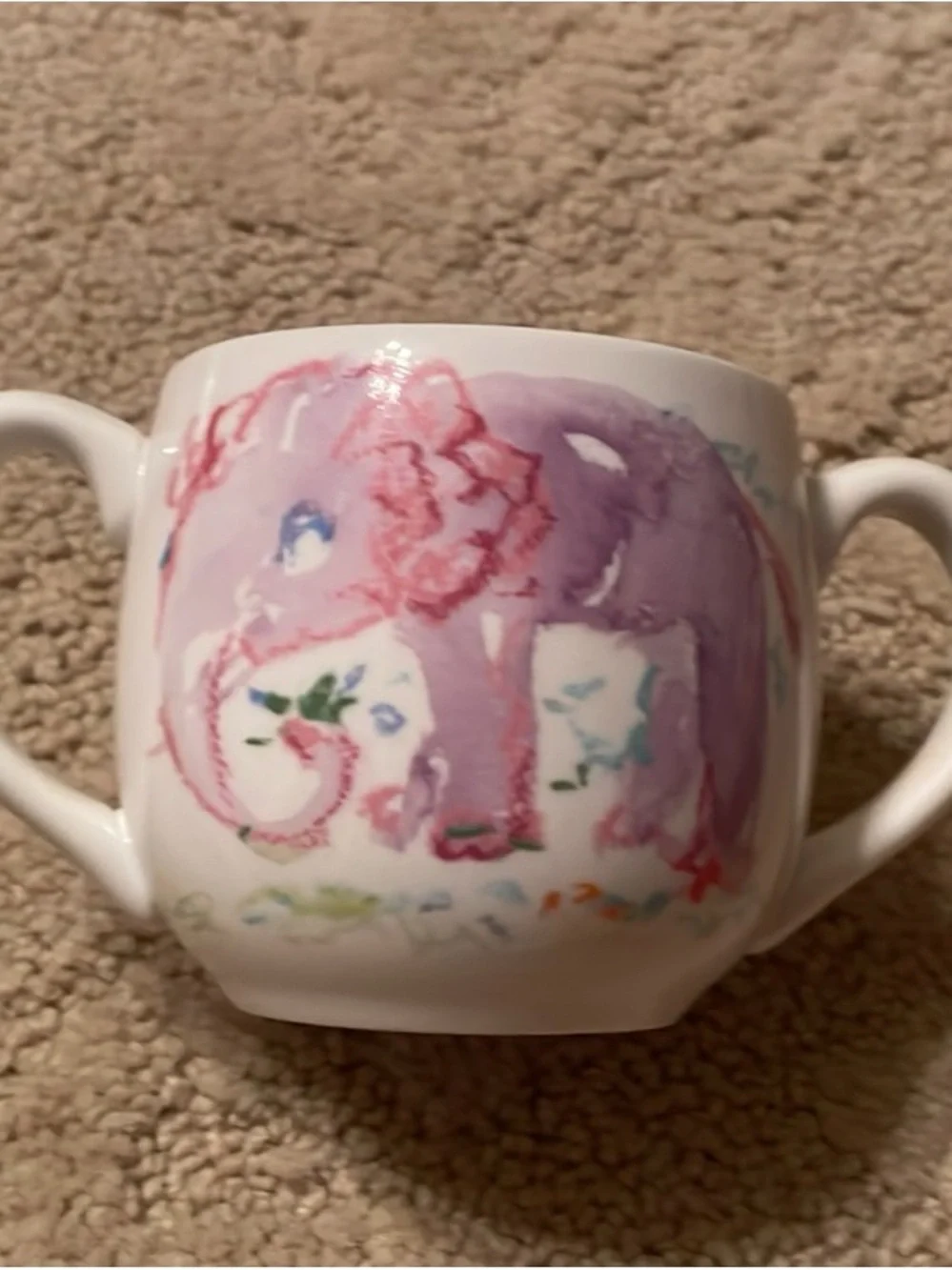 🩷Tiffany & Co Vintage Giraffe & Animal Ceramic Dish Set in Pink and Yellow🩷